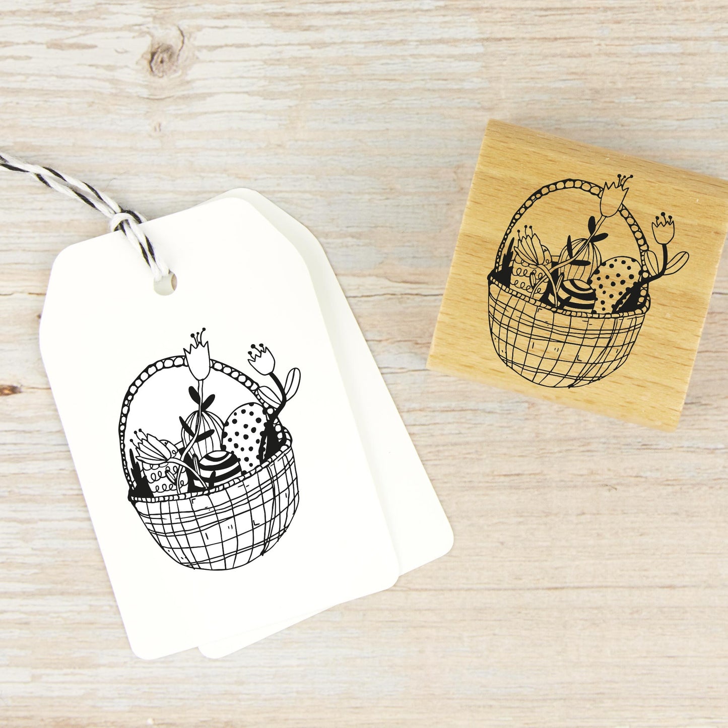 Osterstempel Osterkörbchen