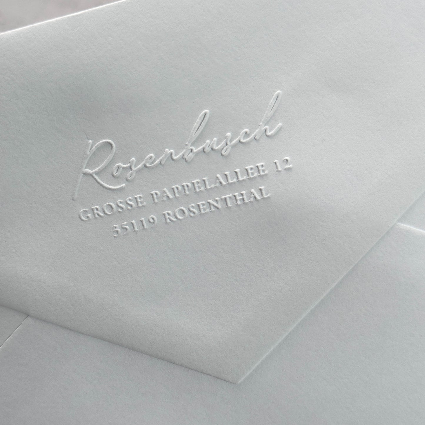 Prägestempel "Rosenthal" (mit Adresse)