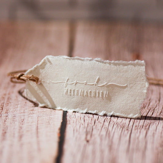 Prägestempel "frohe Weihnachten" - IN LOVE WITH PAPER