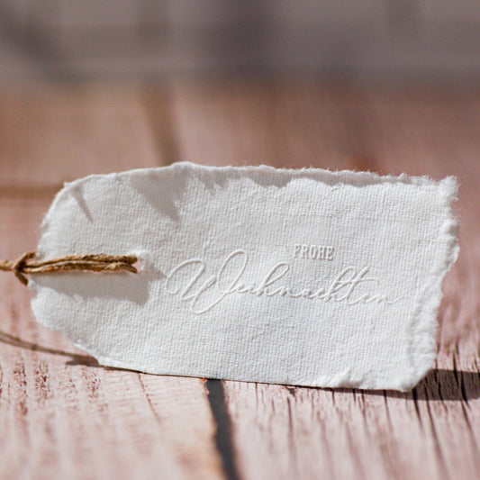 Prägestempel "Frohe Weihnachten" - IN LOVE WITH PAPER