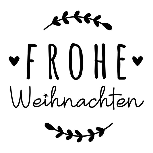 Prägestempel "Frohe Weihnachten" mit Kranz - IN LOVE WITH PAPER