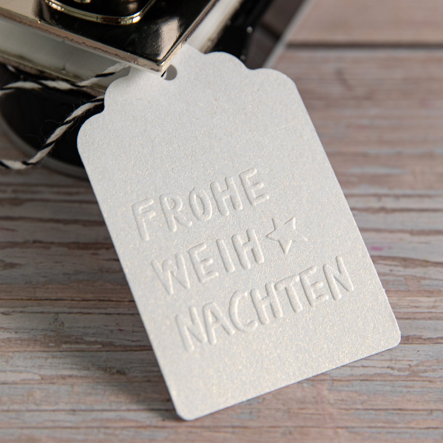 Prägestempel Frohe Weihnachten