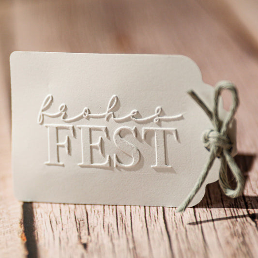 Prägestempel "Frohes Fest" - IN LOVE WITH PAPER