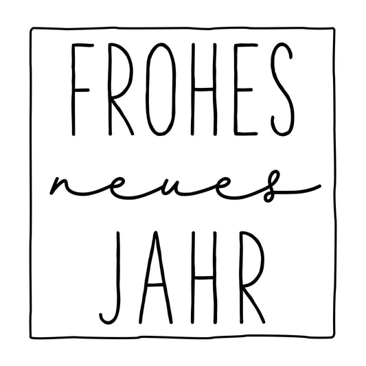 Prägestempel "Frohes neues Jahr" - IN LOVE WITH PAPER