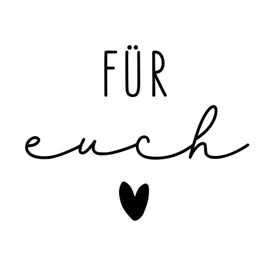 Prägestempel "Für euch" mit Herz - IN LOVE WITH PAPER