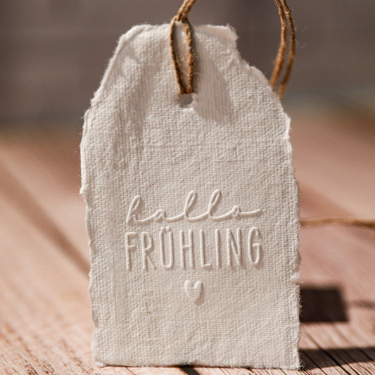Prägestempel "Hallo Frühling" - IN LOVE WITH PAPER