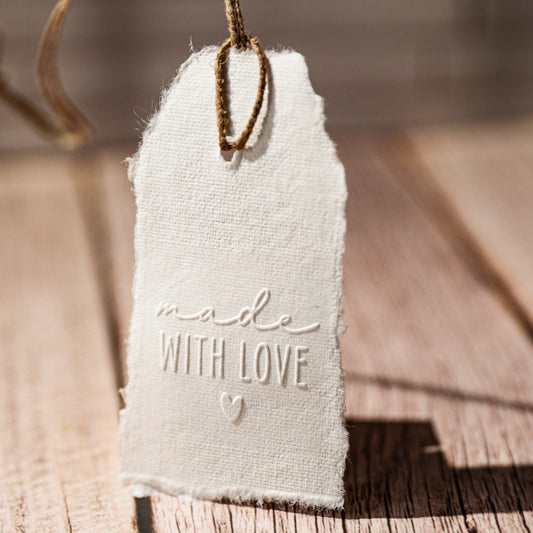 Prägestempel "Made with love" - IN LOVE WITH PAPER