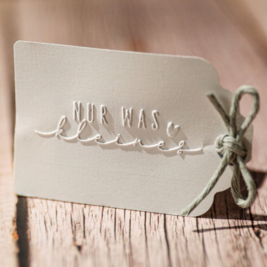 Prägestempel "Nur was kleines" - IN LOVE WITH PAPER