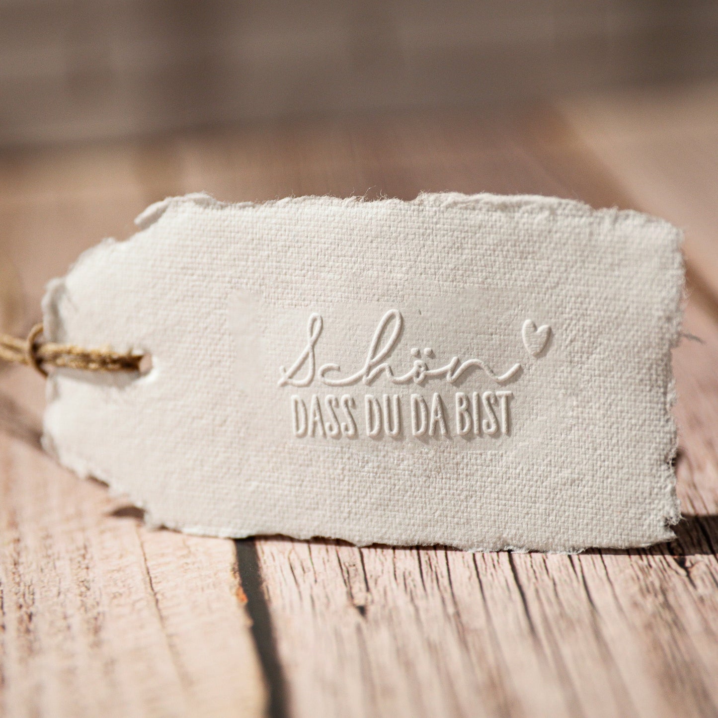 Prägestempel "Schön dass du da bist" - IN LOVE WITH PAPER