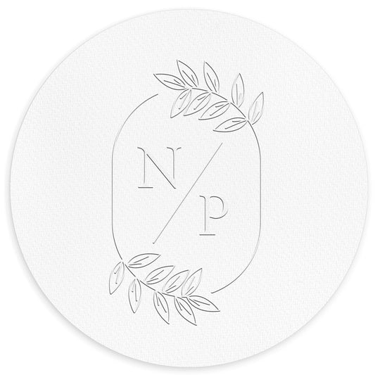 Prägestempel "Cannes" mit Initialen - IN LOVE WITH PAPER