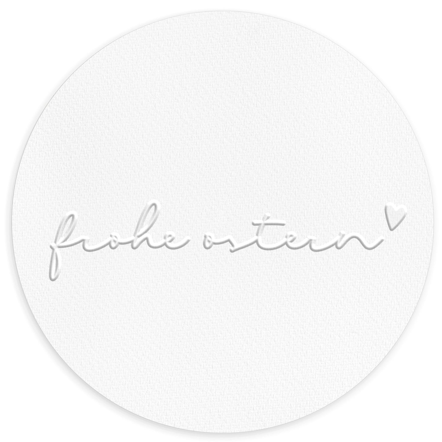 Prägestempel "Frohe Ostern" mit Herzchen