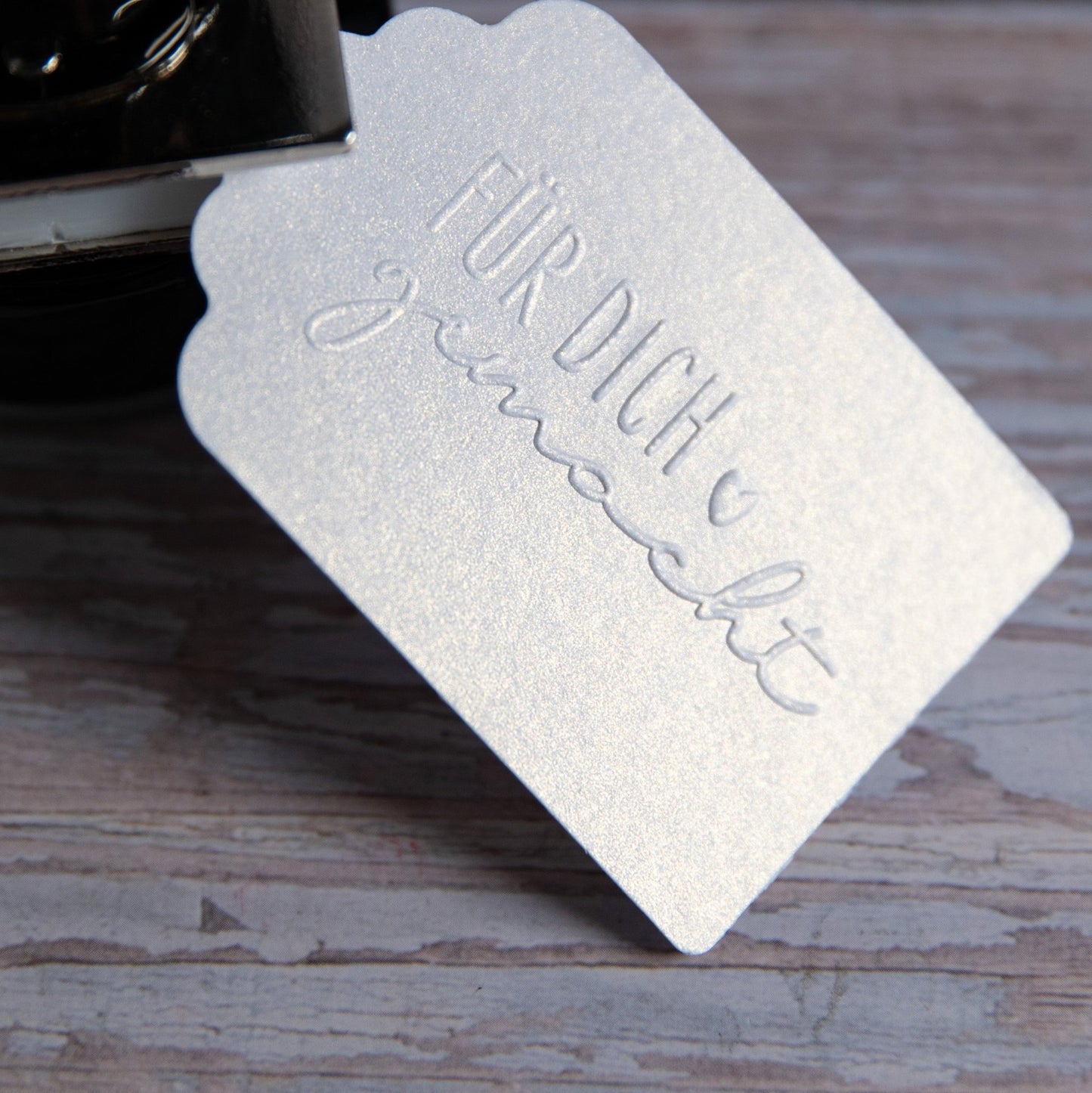 Prägestempel "Für dich gemacht" - IN LOVE WITH PAPER
