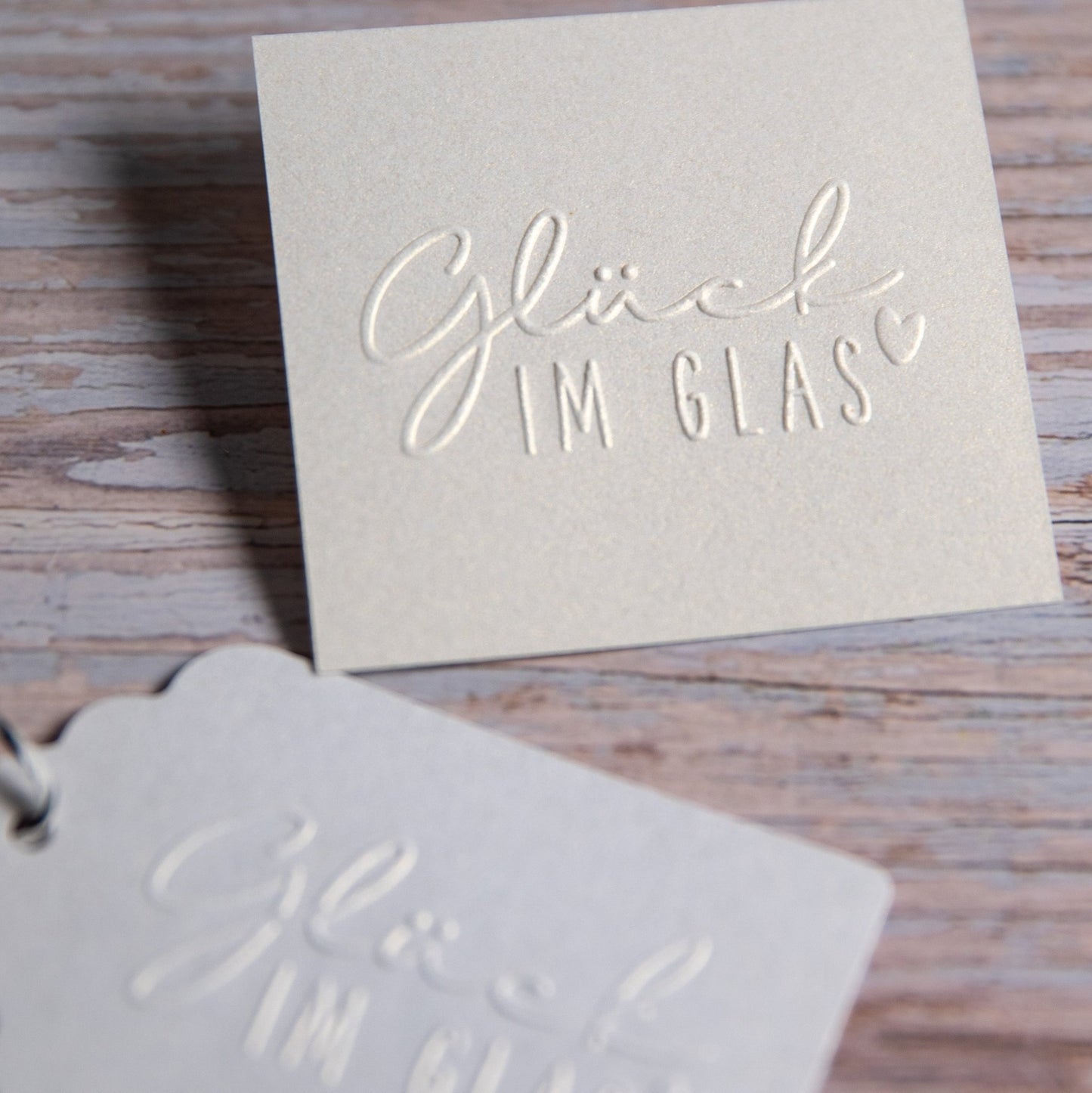 Prägestempel "Glück im Glas" - IN LOVE WITH PAPER