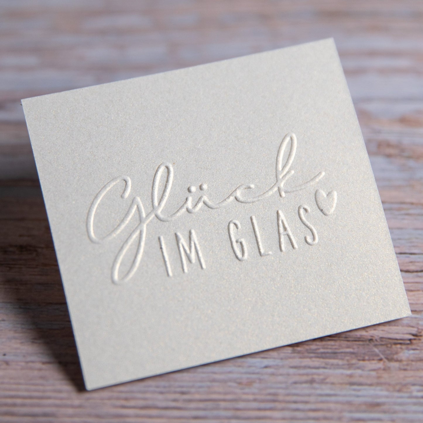 Prägestempel "Glück im Glas" - IN LOVE WITH PAPER