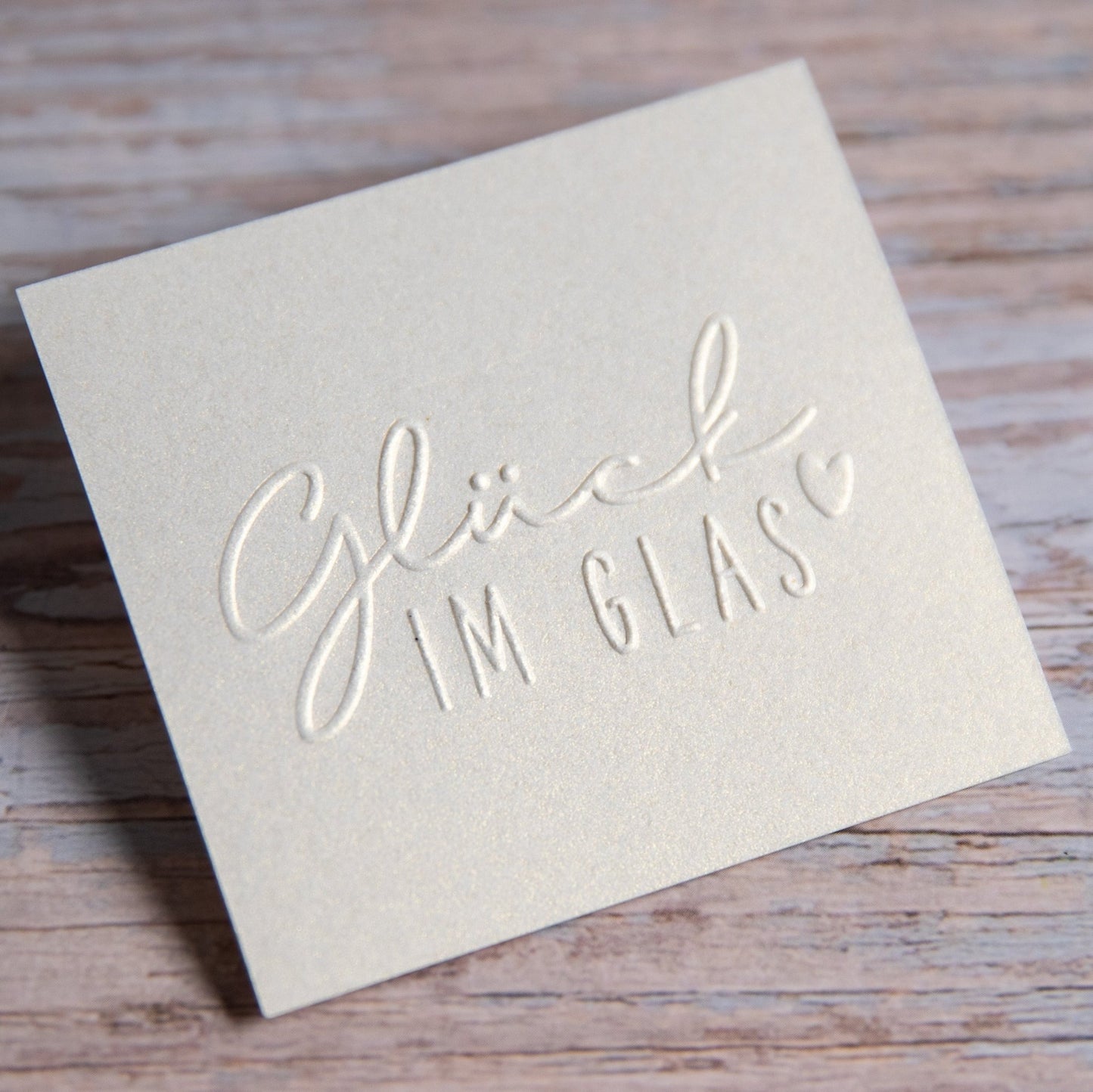 Prägestempel "Glück im Glas" - IN LOVE WITH PAPER