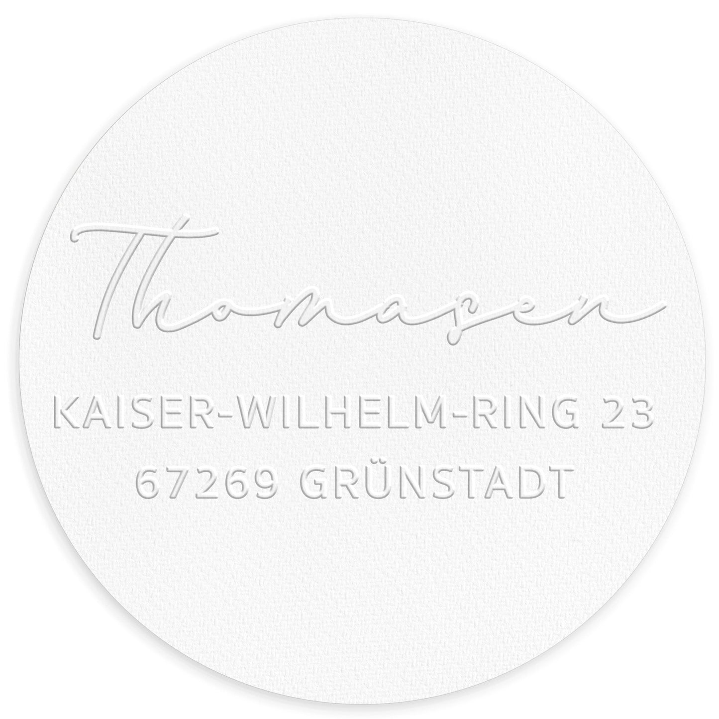Prägestempel "Grünstadt" (mit Adresse) - IN LOVE WITH PAPER