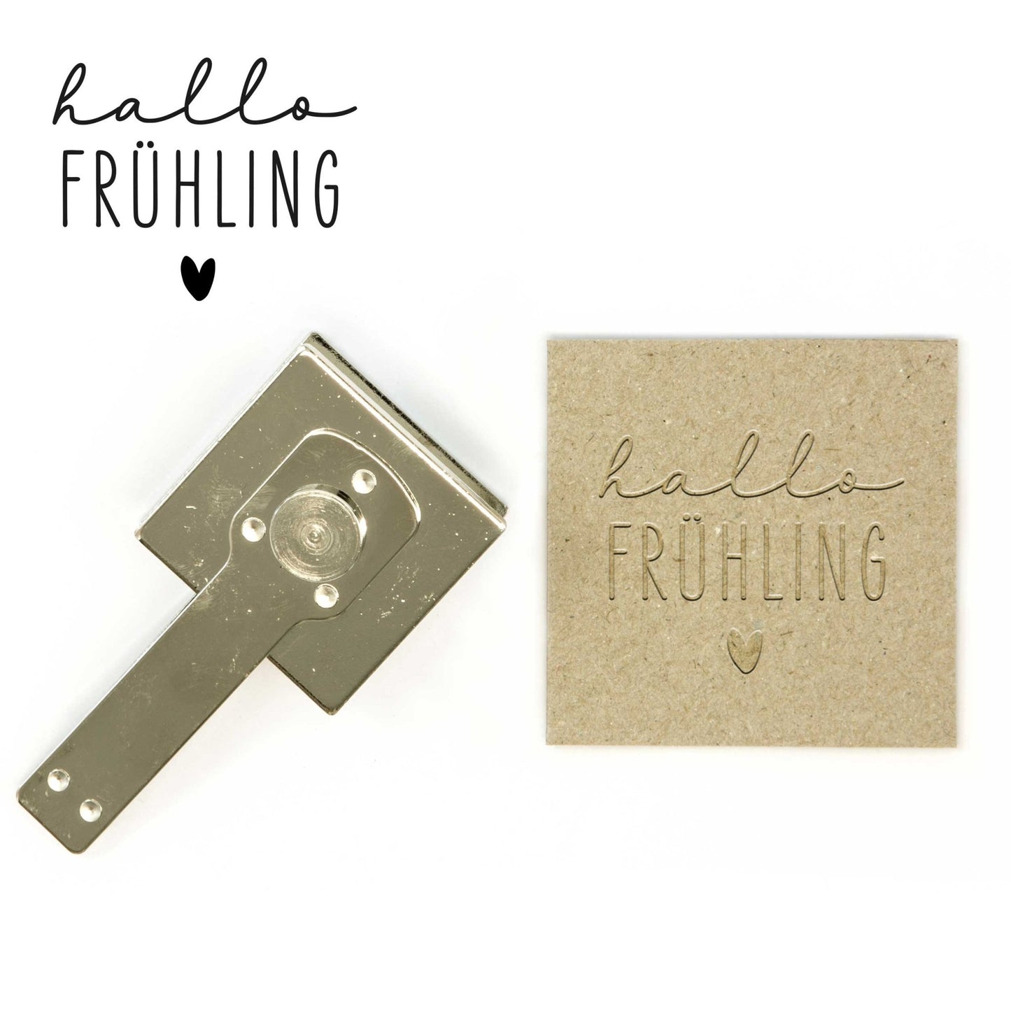 Prägestempel "Hallo Frühling" - IN LOVE WITH PAPER