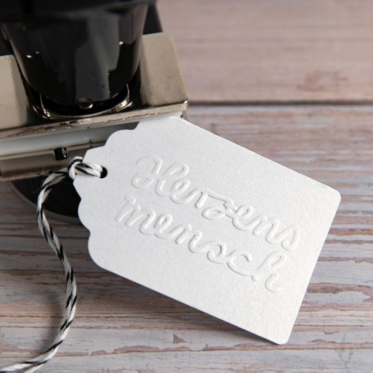 Prägestempel "Herzensmensch" - IN LOVE WITH PAPER