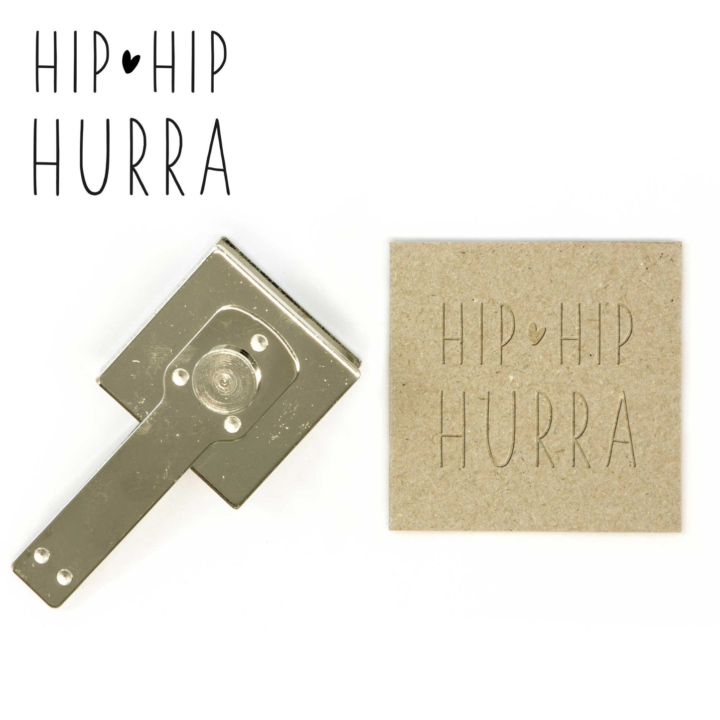 Prägestempel "HIP HIP HURRA" - IN LOVE WITH PAPER