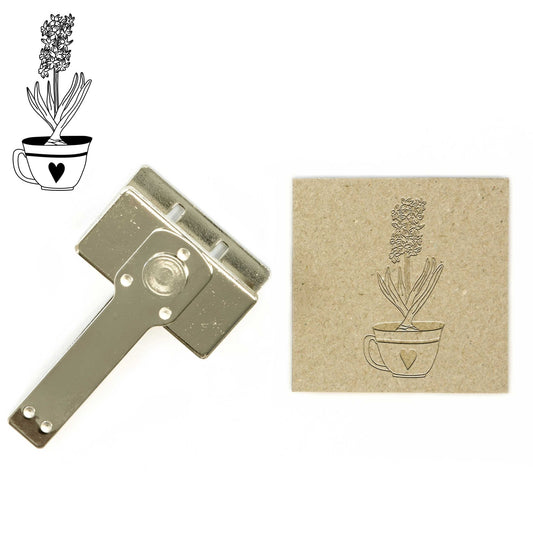 Prägestempel Hyazinthe in der Tasse - IN LOVE WITH PAPER