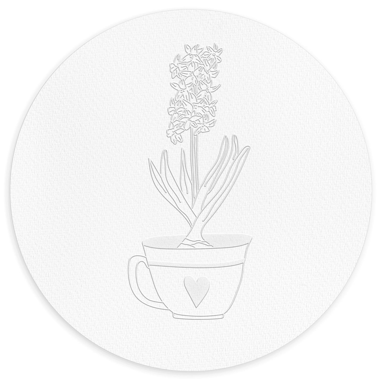 Prägestempel Hyazinthe in der Tasse - IN LOVE WITH PAPER