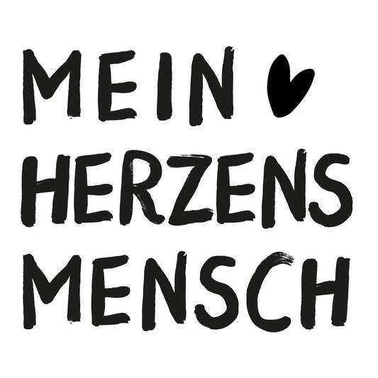 Prägestempel "Mein Herzensmensch" - IN LOVE WITH PAPER