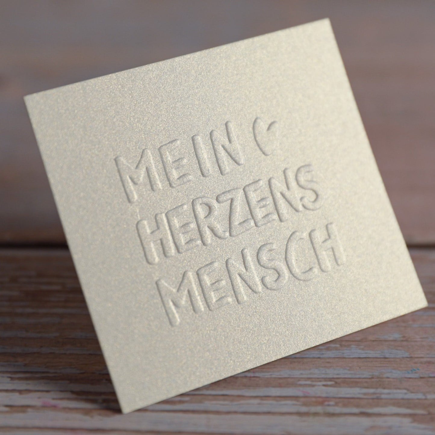 Prägestempel "Mein Herzensmensch" - IN LOVE WITH PAPER