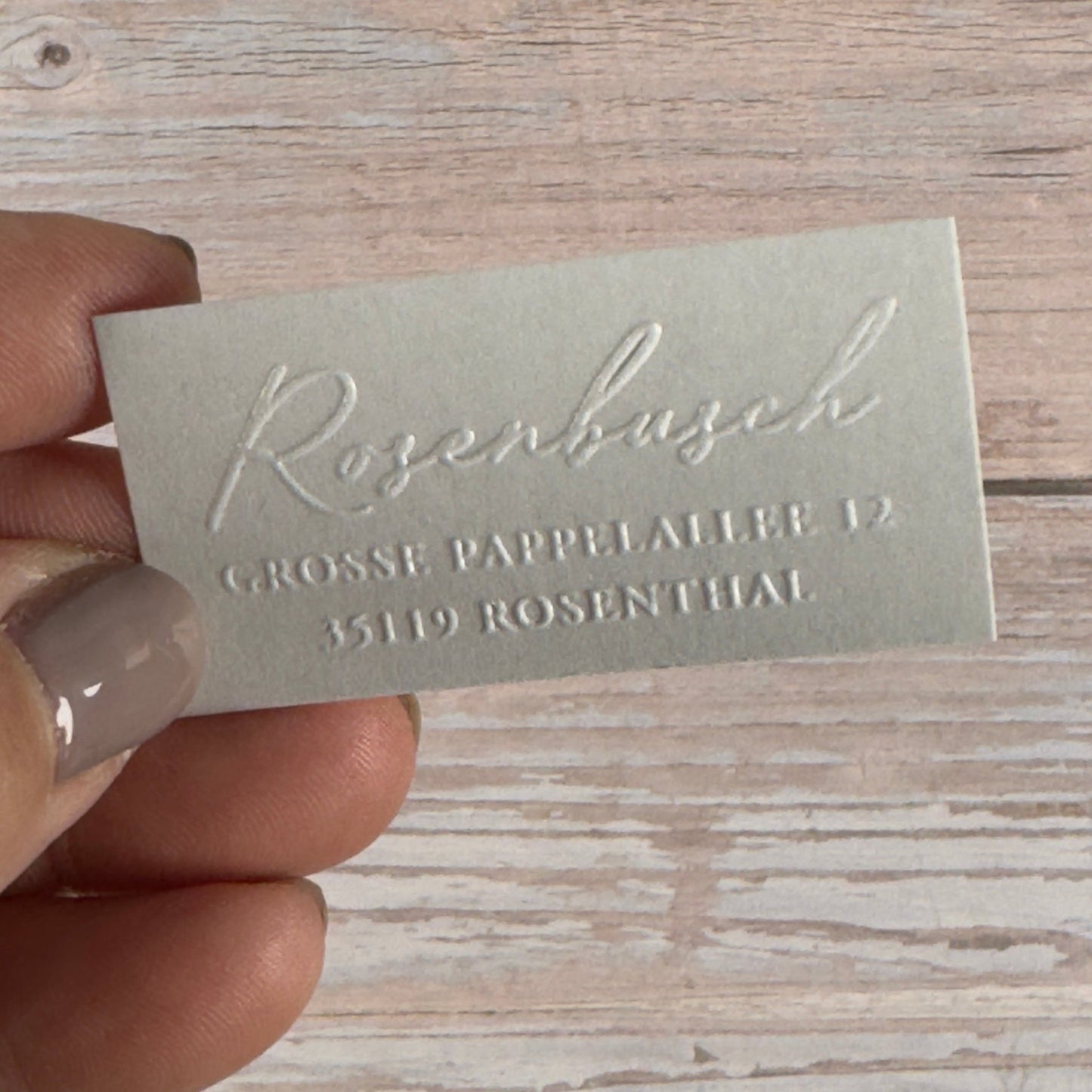 Prägestempel "Rosenthal" (mit Adresse) - IN LOVE WITH PAPER