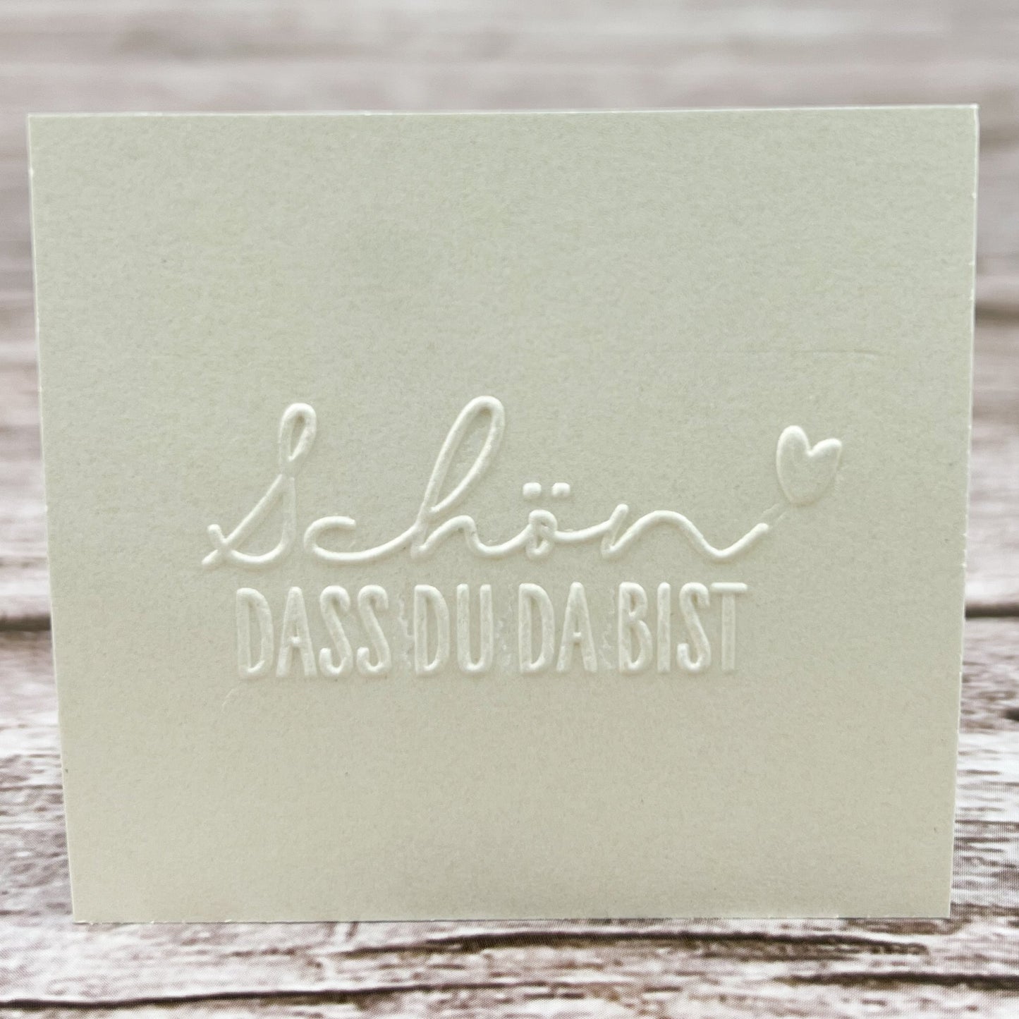Prägestempel "Schön dass du da bist" - IN LOVE WITH PAPER