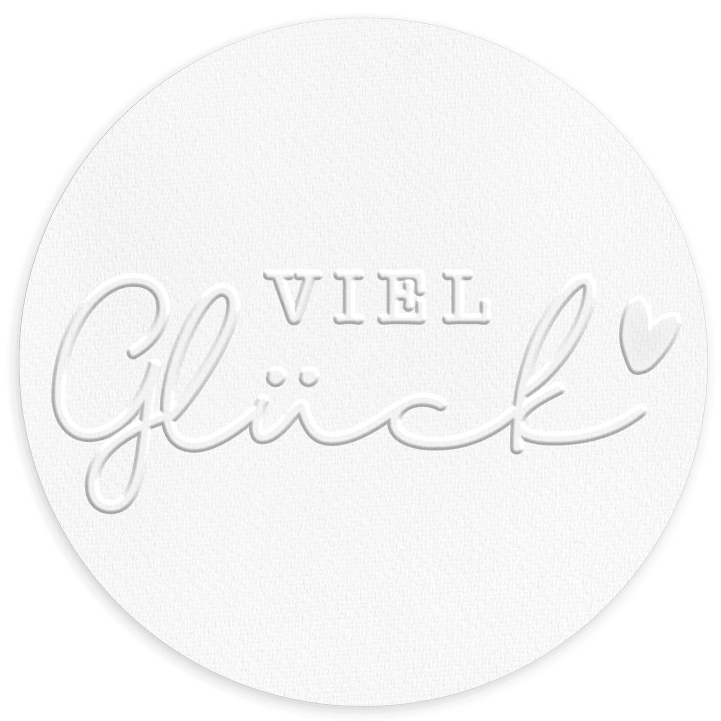 Prägestempel "Viel Glück" - IN LOVE WITH PAPER