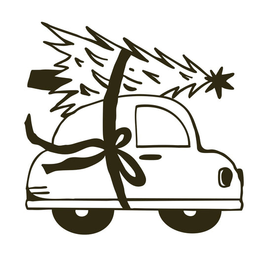 Prägestempel Weihnachtsauto - IN LOVE WITH PAPER