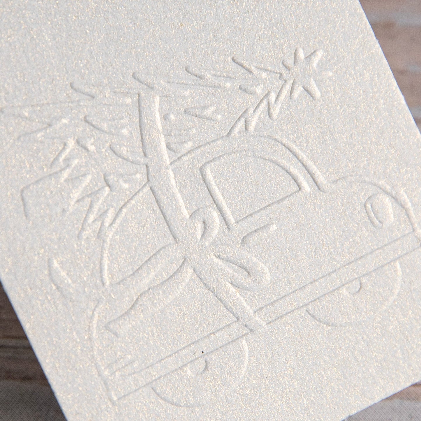 Prägestempel Weihnachtsauto - IN LOVE WITH PAPER