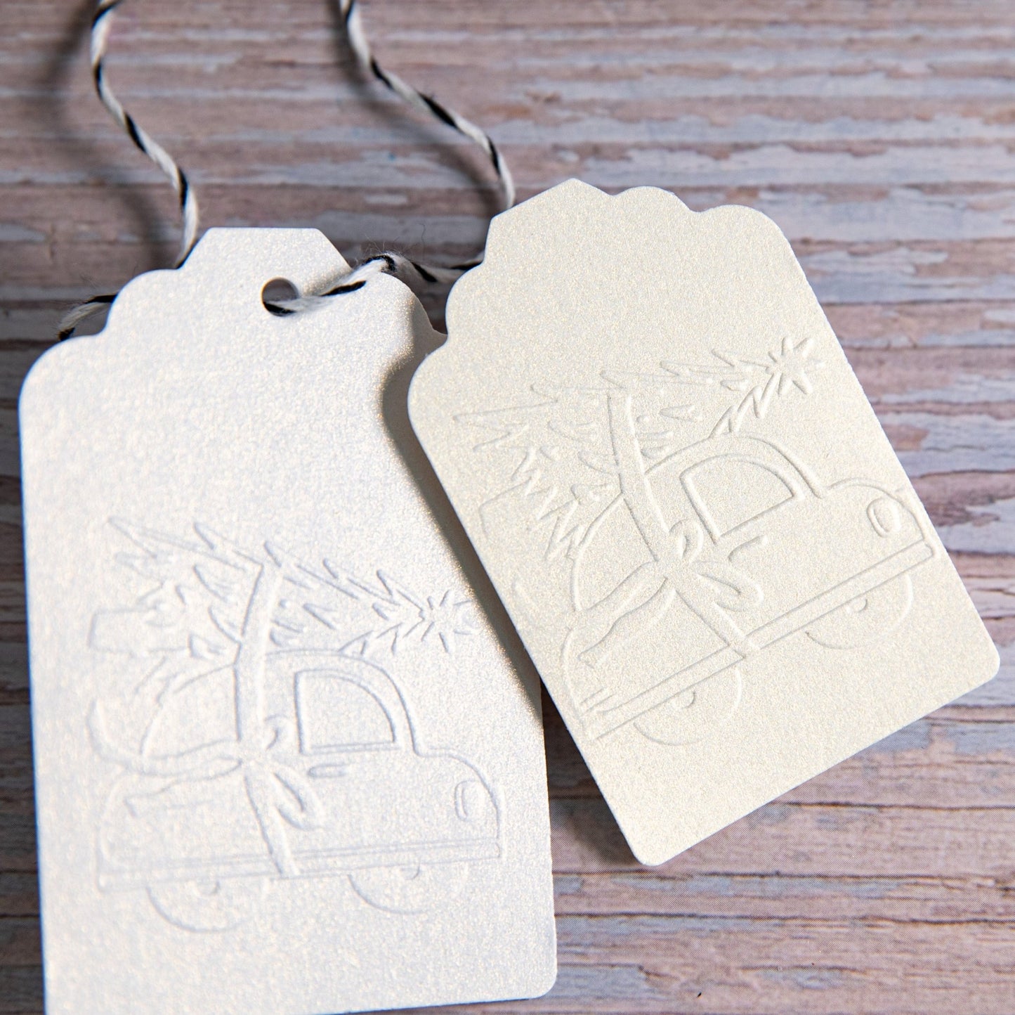 Prägestempel Weihnachtsauto - IN LOVE WITH PAPER