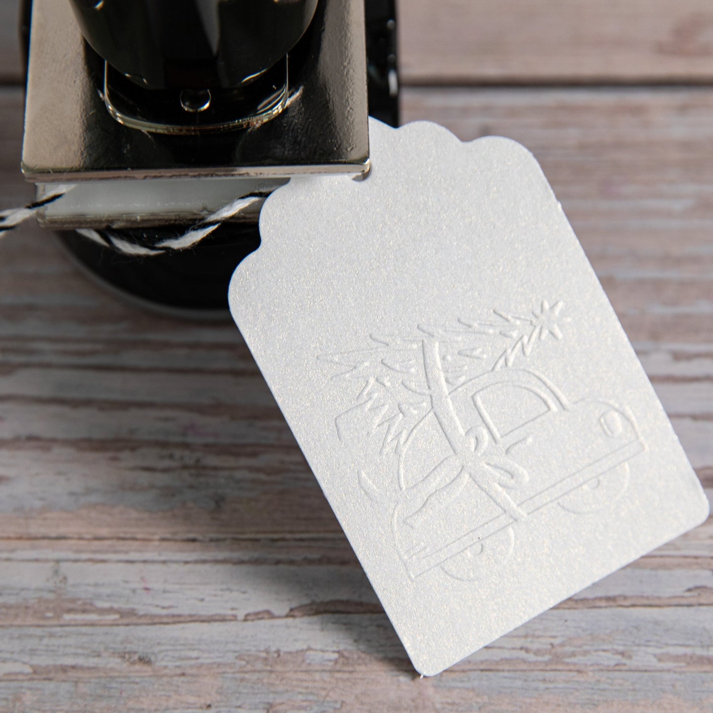 Prägestempel Weihnachtsauto - IN LOVE WITH PAPER