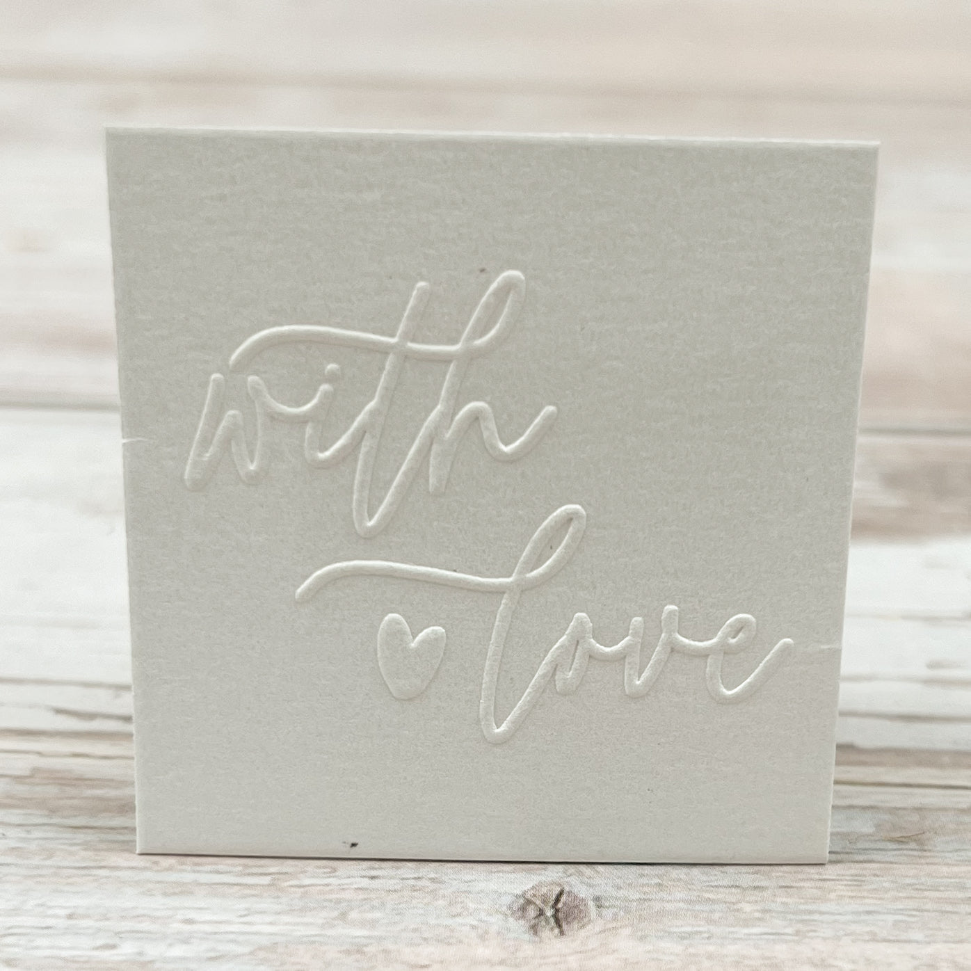 Prägestempel "with love" - IN LOVE WITH PAPER