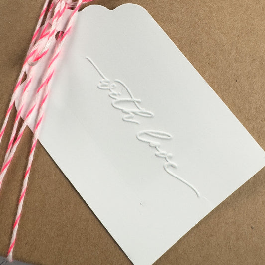 Prägestempel "with love" - IN LOVE WITH PAPER