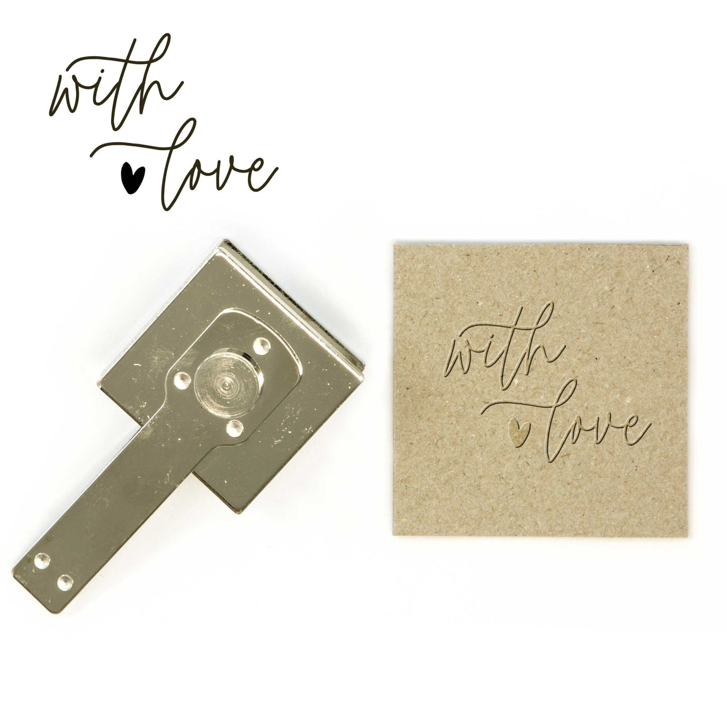 Prägestempel "with love" - IN LOVE WITH PAPER