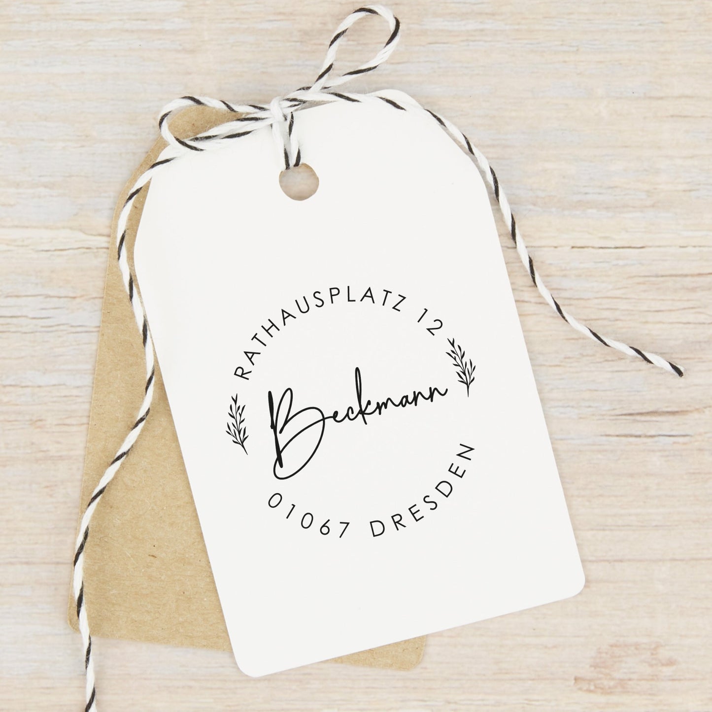 Runder Adressstempel Dresden - IN LOVE WITH PAPER