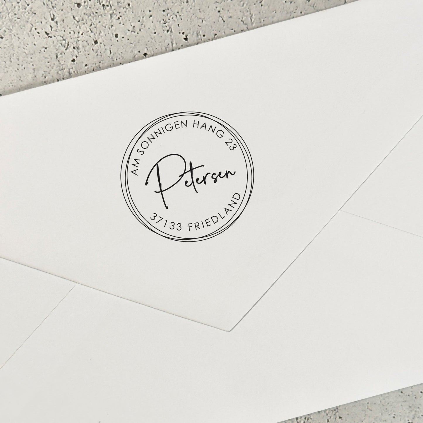Runder Adressstempel Friedland - IN LOVE WITH PAPER