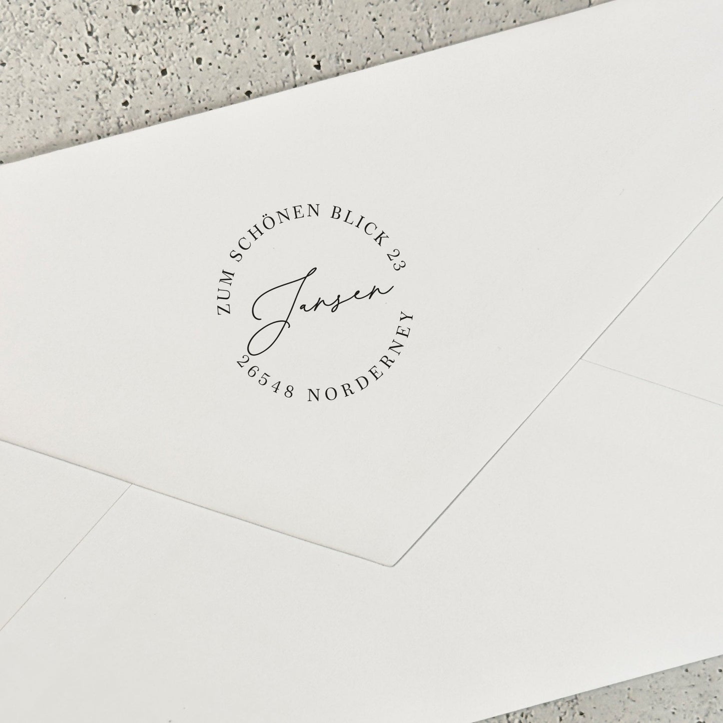 Runder Adressstempel Norderney - IN LOVE WITH PAPER