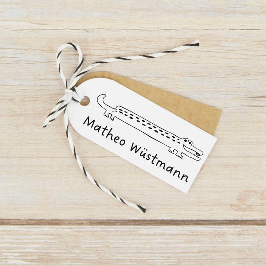 Selbstfärbestempel Krokodil