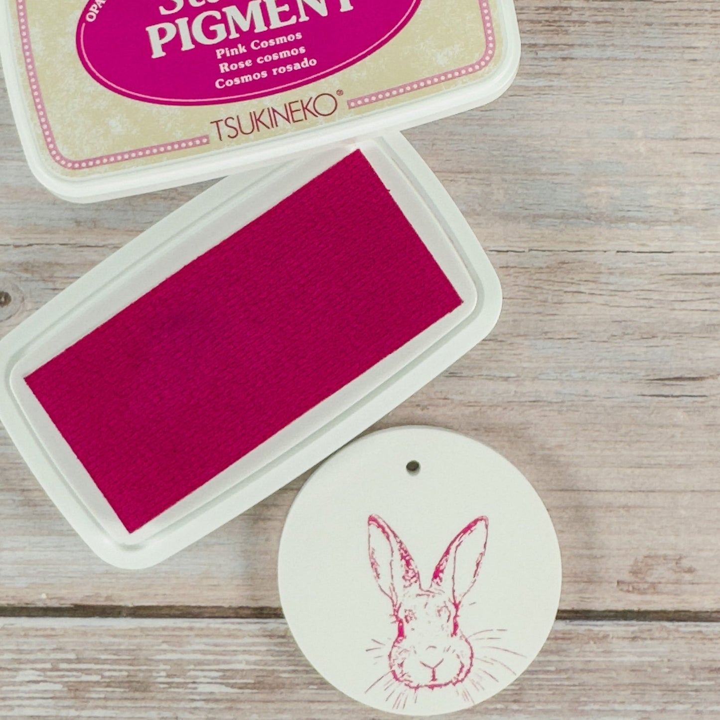 StazOn Pigment Pink Cosmos – Pinkes Stempelkissen für Glas, Keramik & mehr - IN LOVE WITH PAPER