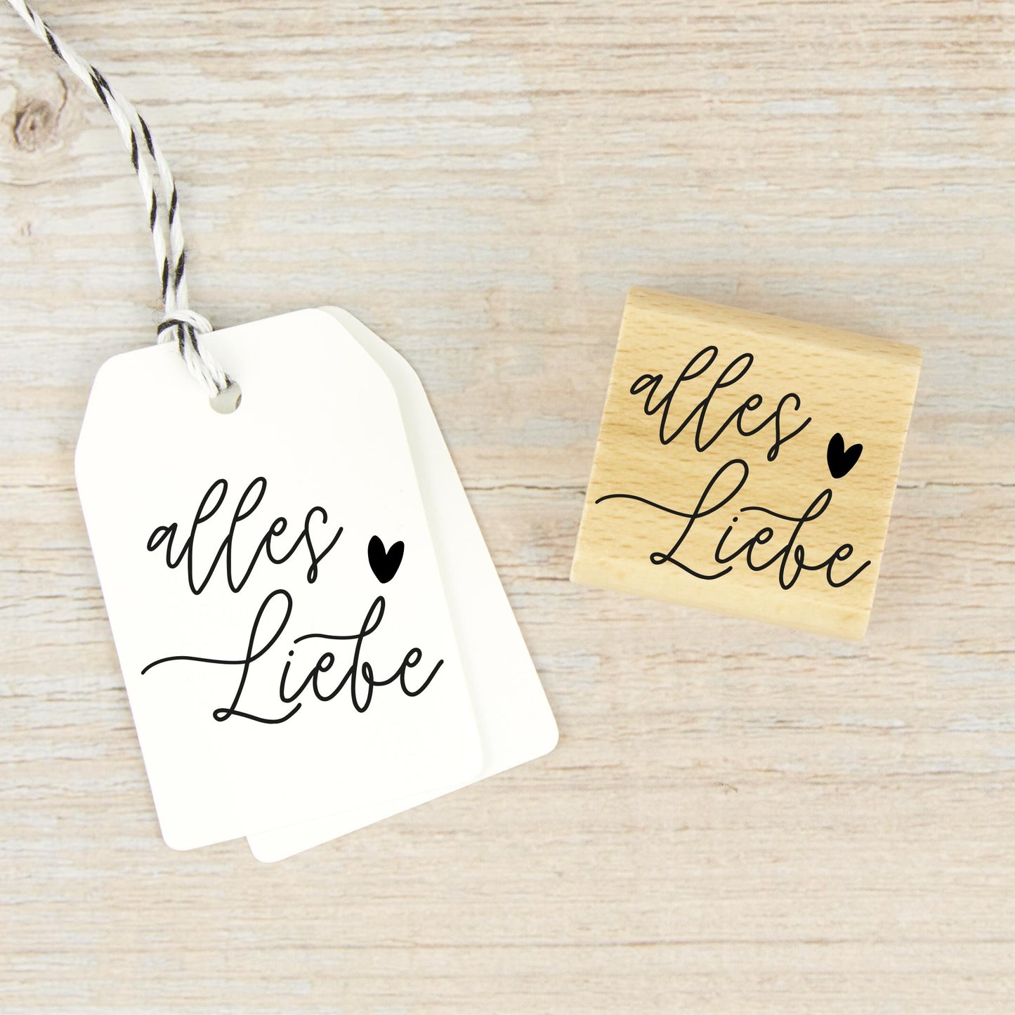 Stempel "alles Liebe" (klein) - IN LOVE WITH PAPER