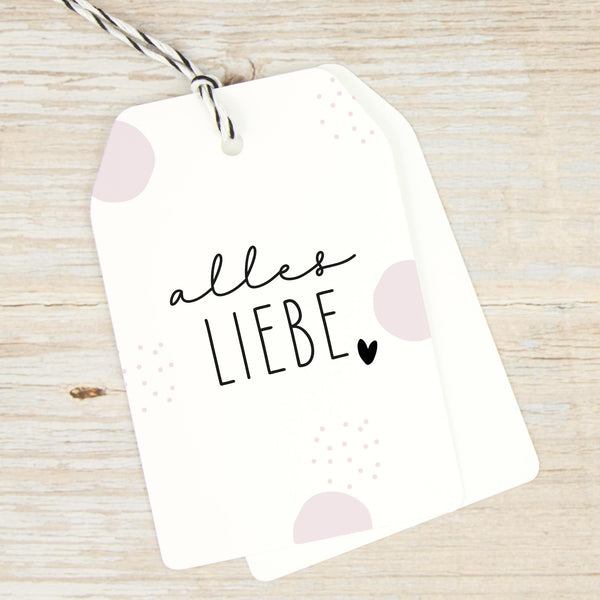 Stempel "alles Liebe" mit Herz