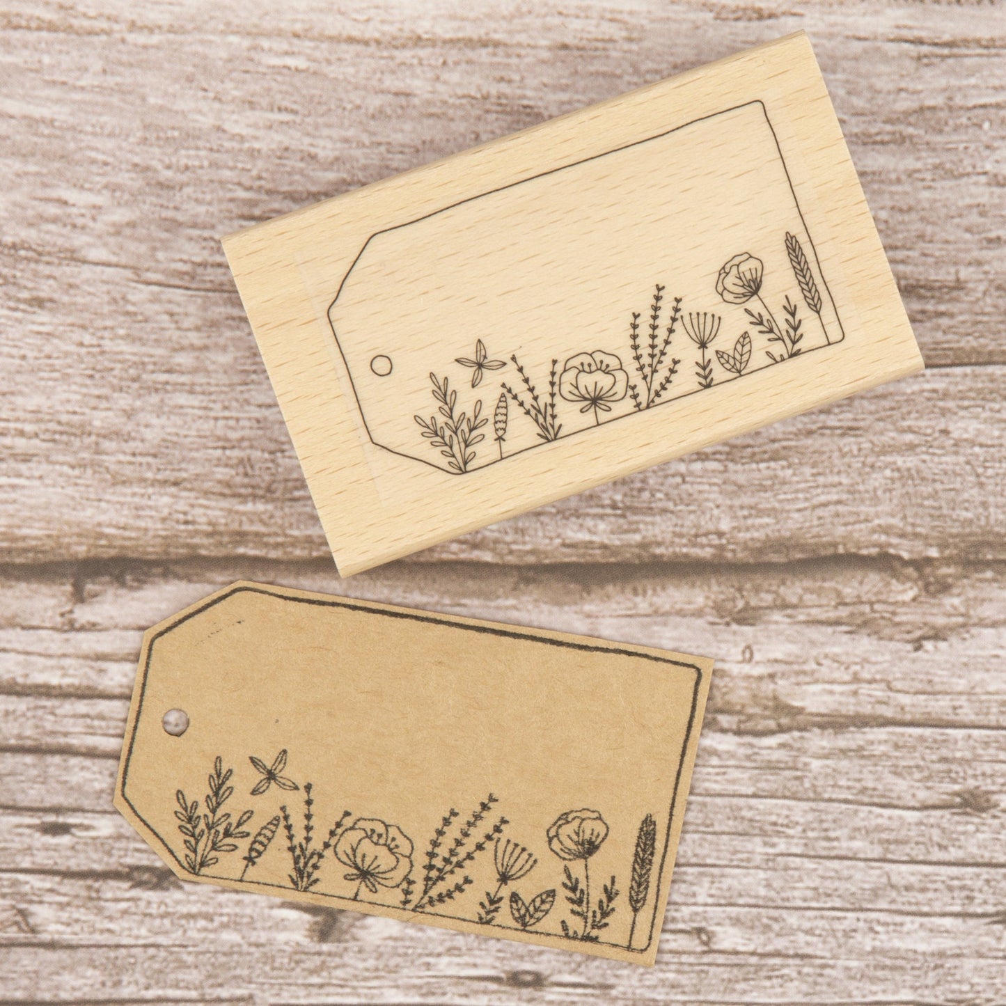 Stempel "Blumen-Etikett" - IN LOVE WITH PAPER