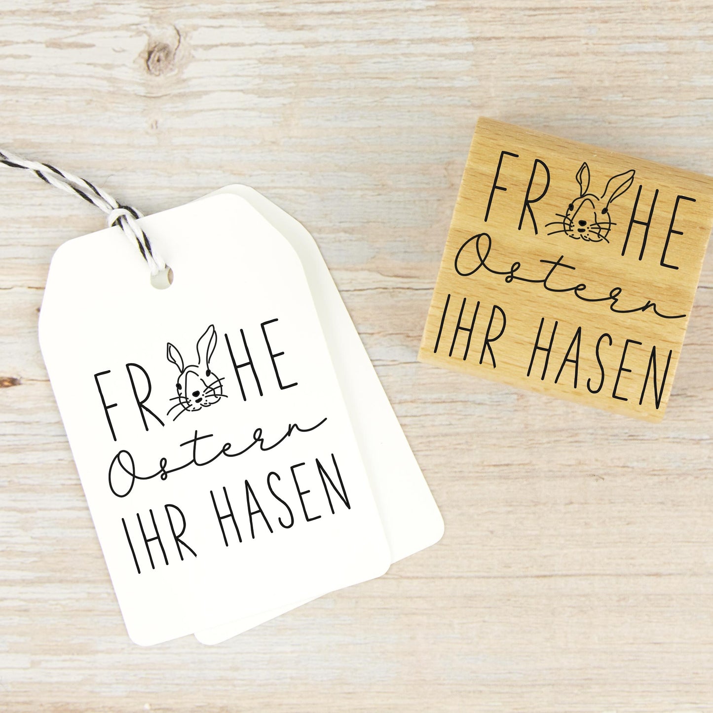 Stempel „Frohe Ostern Ihr Hasen“ - IN LOVE WITH PAPER