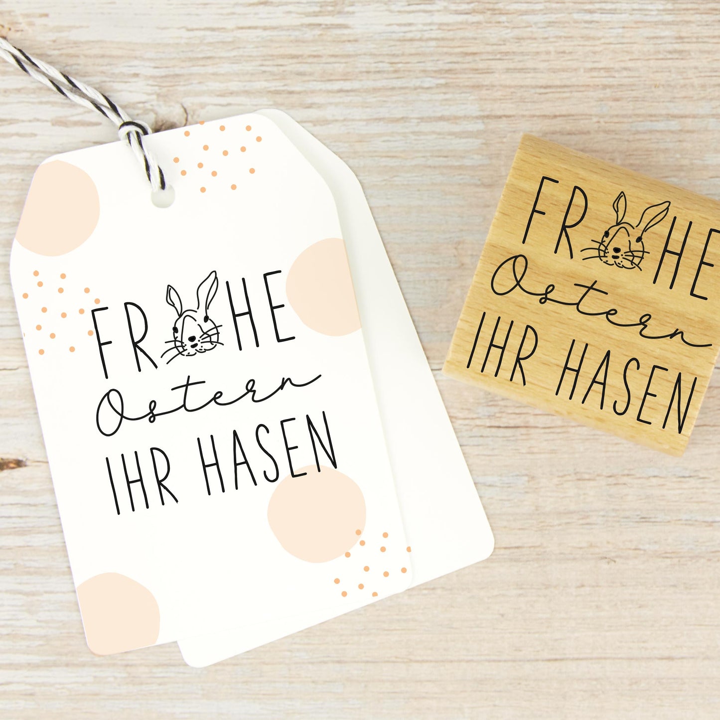Stempel „Frohe Ostern Ihr Hasen“ - IN LOVE WITH PAPER