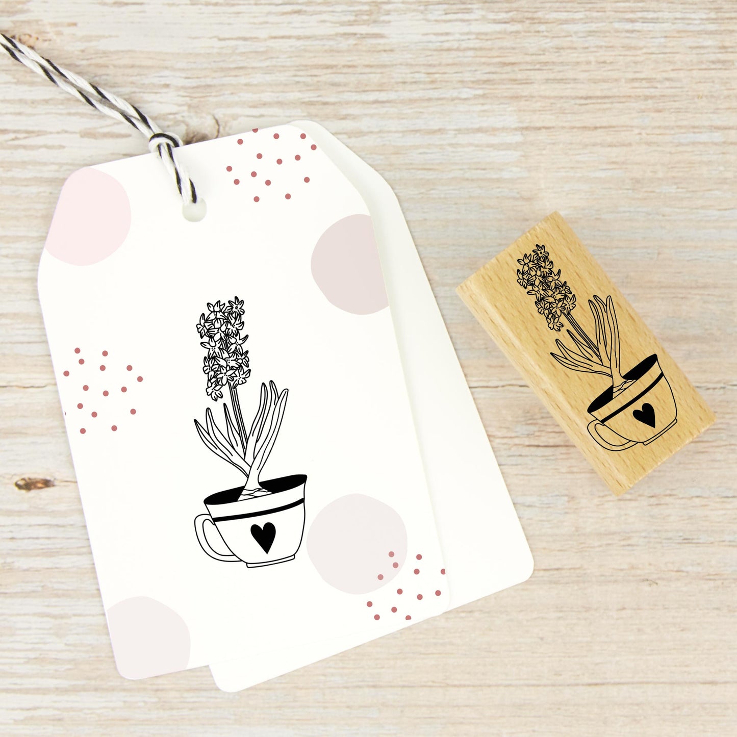 Stempel „Hyazinthe in der Tasse“ - IN LOVE WITH PAPER