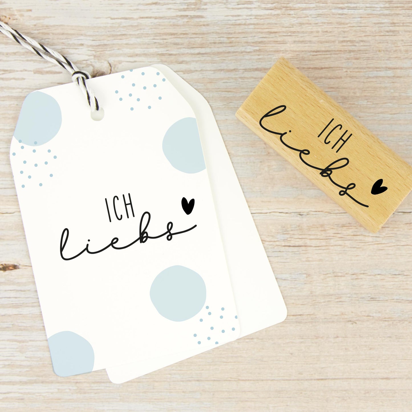 Stempel "ich liebs" mit Herz - IN LOVE WITH PAPER