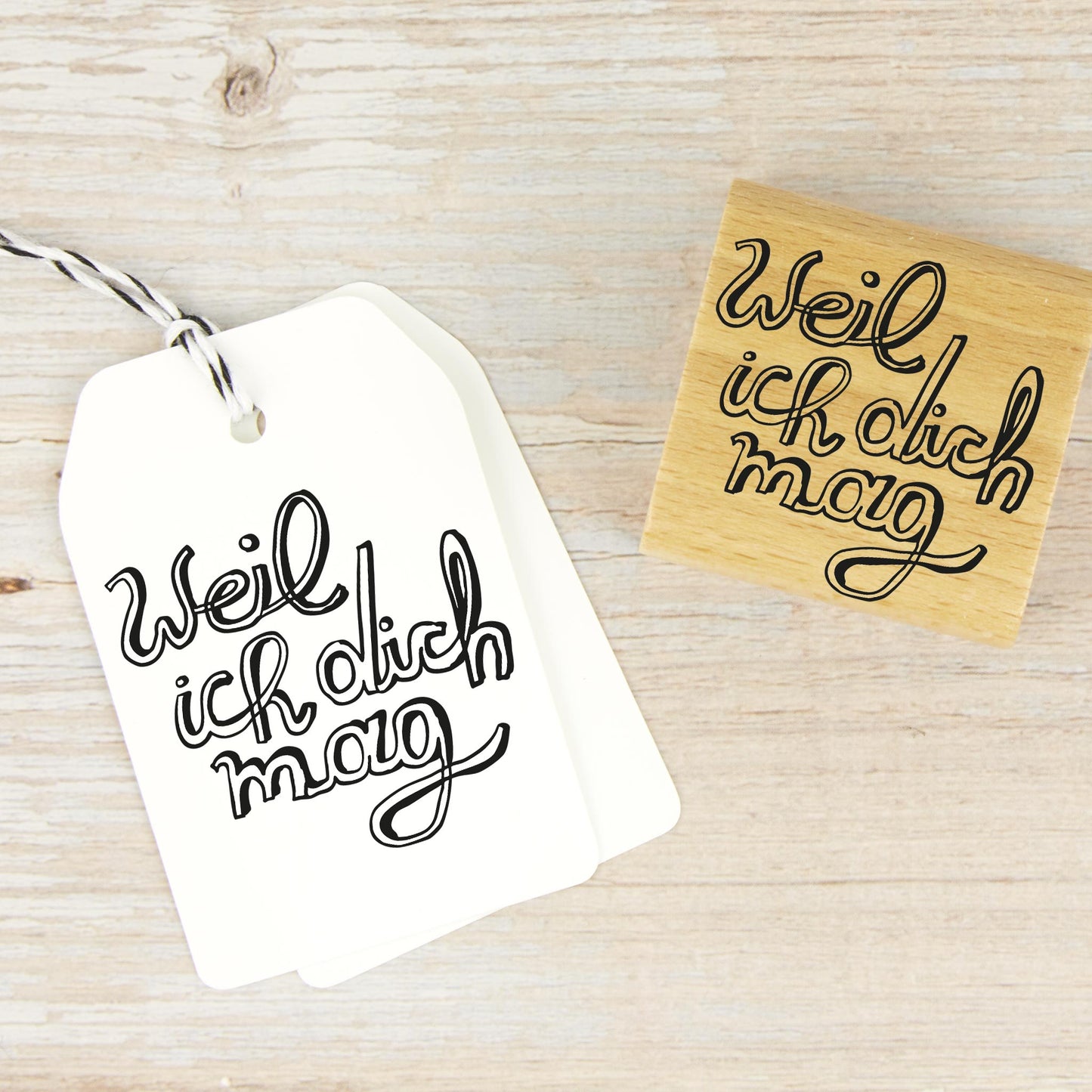 Stempel "Weil ich dich mag" - IN LOVE WITH PAPER